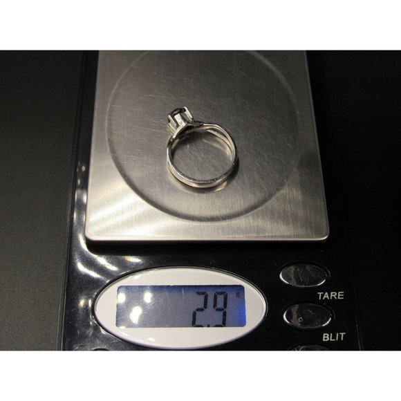 Size 7.75 Sterling Silver Rough Cut Black Diamond Custom Made Band Ring - Picture 9 of 9